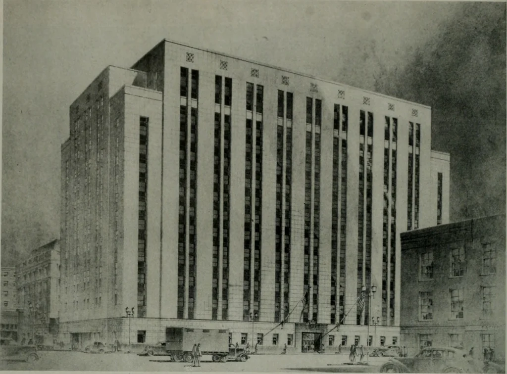 An illustration from Architect and engineer, 1905, leaf 129