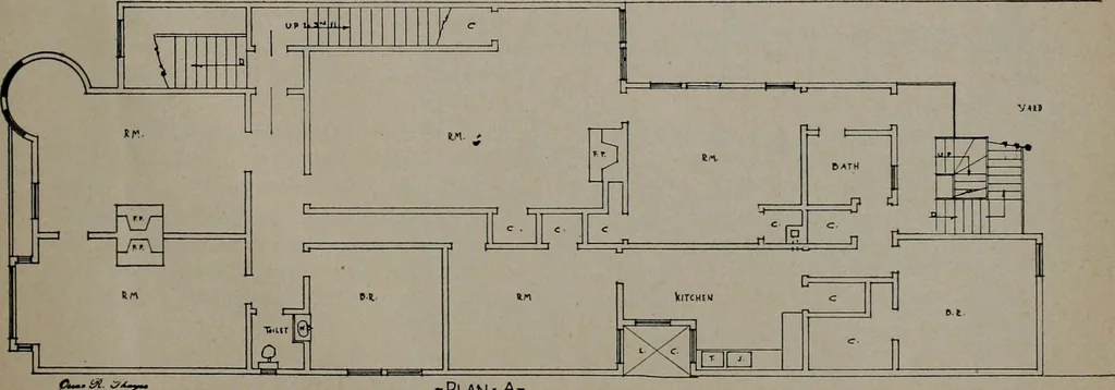 An illustration from Architect and engineer, 1905, leaf 436