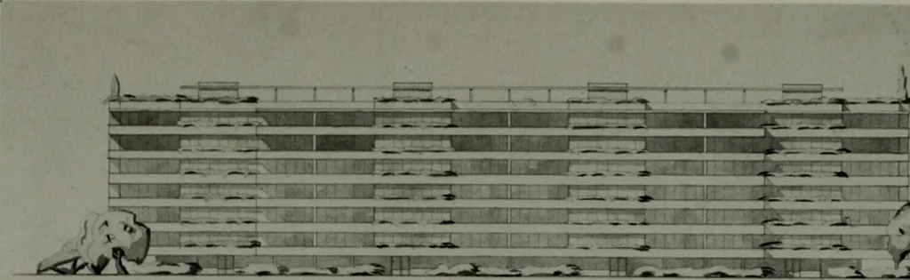 An illustration from Architect and engineer, 1905, leaf 85