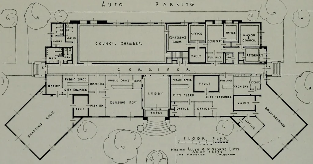 An illustration from Architect and engineer, 1905, leaf 93
