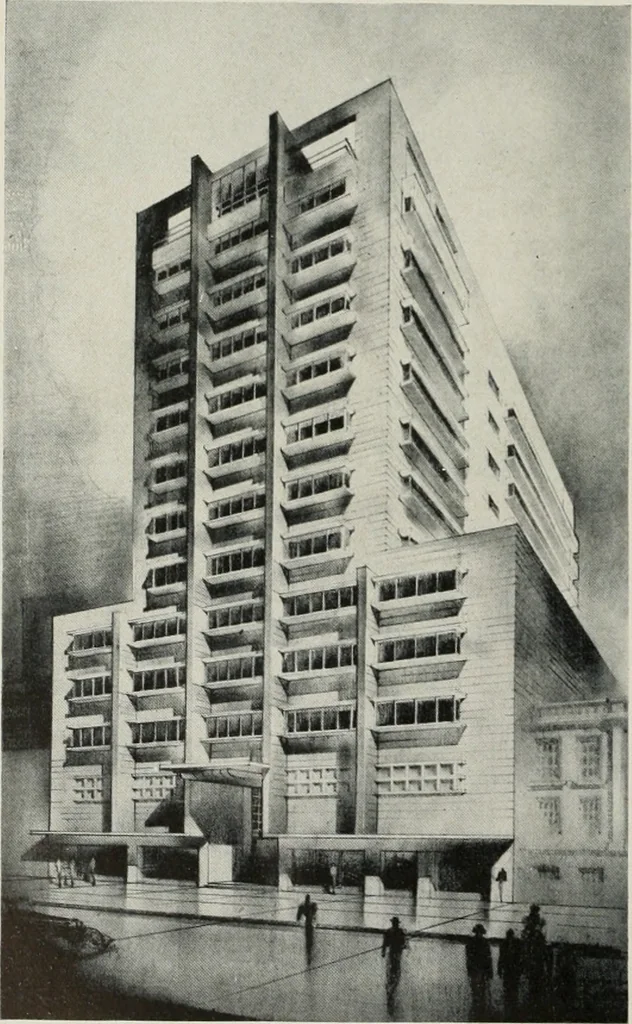 An illustration from Architect and engineer, 1905, leaf 209