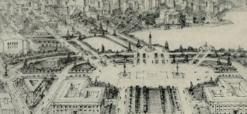 An illustration from Architect and engineer, 1905, leaf 21