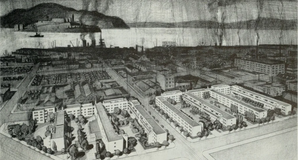 An illustration from Architect and engineer, 1905, leaf 292