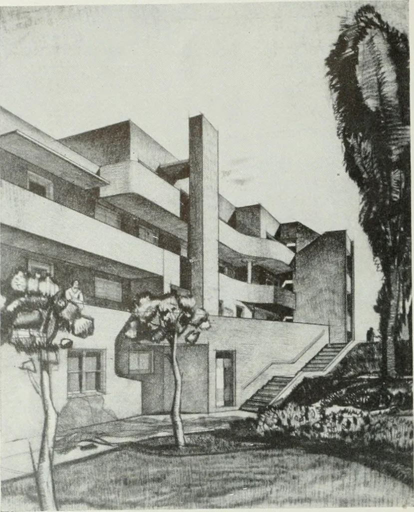 An illustration from Architect and engineer, 1905, leaf 295