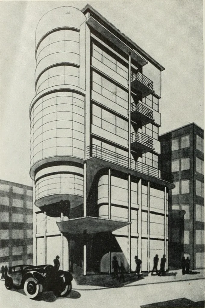 An illustration from Architect and engineer, 1905, leaf 447