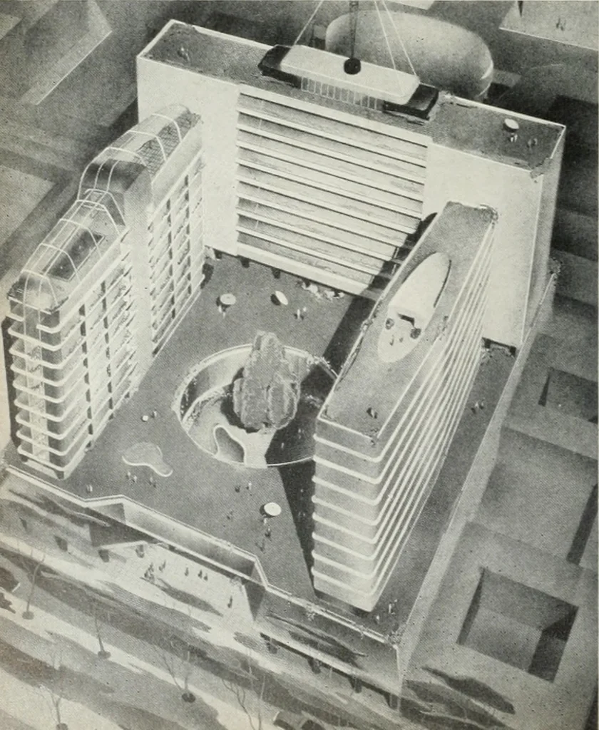 An illustration from Architect and engineer, 1905, leaf 483