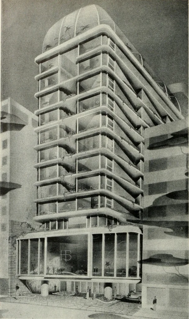 An illustration from Architect and engineer, 1905, leaf 489