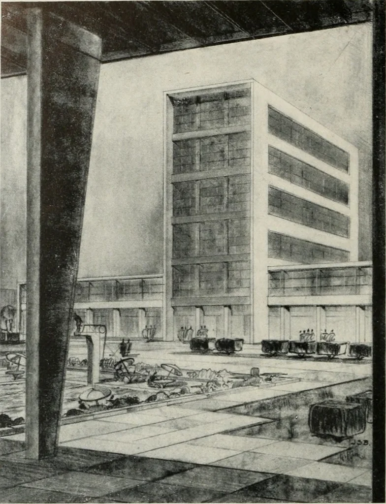 An illustration from Architect and engineer, 1905, leaf 535