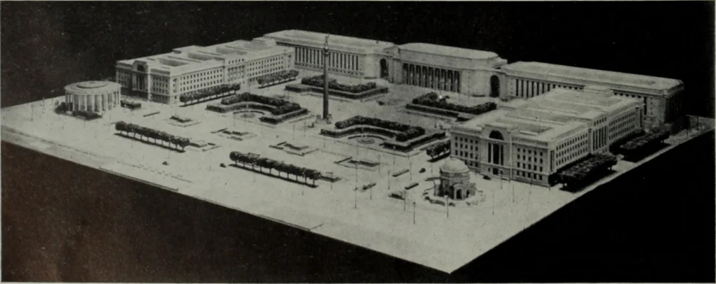 An illustration from Architect and engineer, 1905, leaf 19