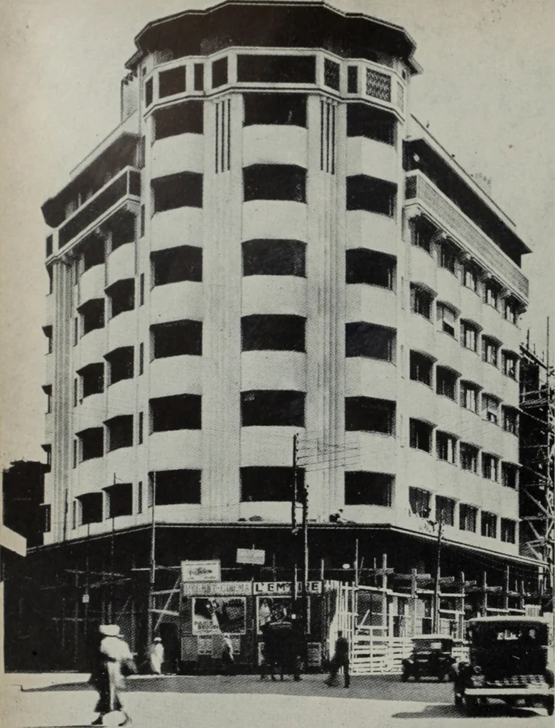 An illustration from Architect and engineer, 1905, leaf 71