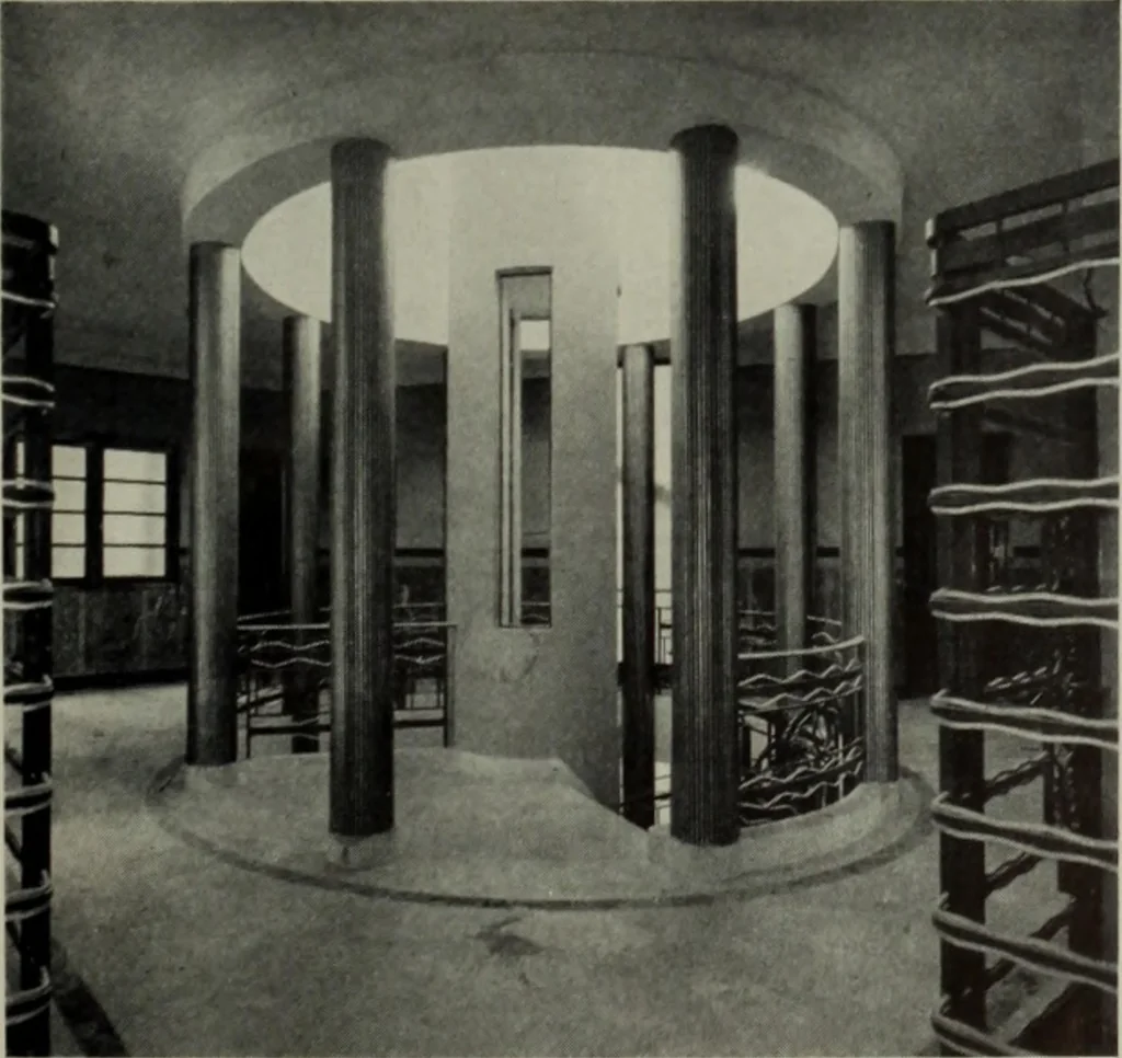 An illustration from Architect and engineer, 1905, leaf 74