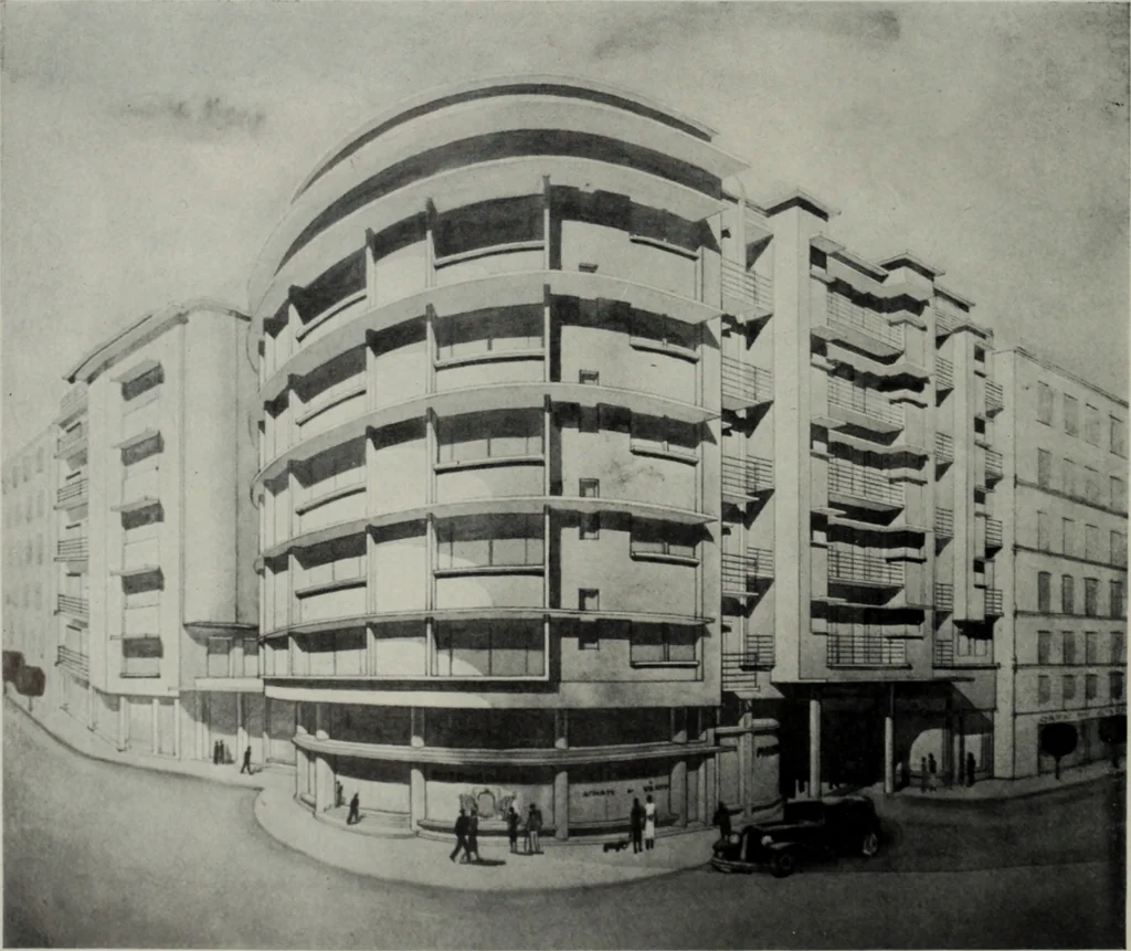 An illustration from Architect and engineer, 1905, leaf 79