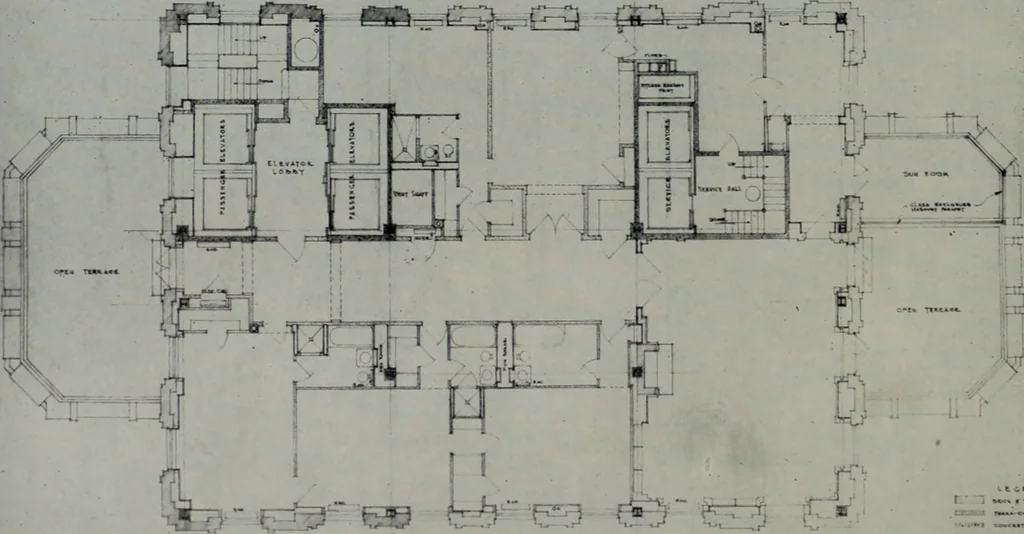 An illustration from Architect and engineer, 1905, leaf 171