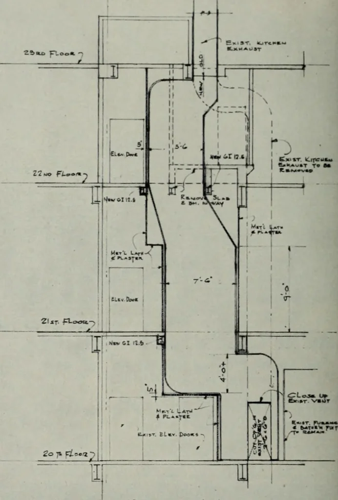 An illustration from Architect and engineer, 1905, leaf 177
