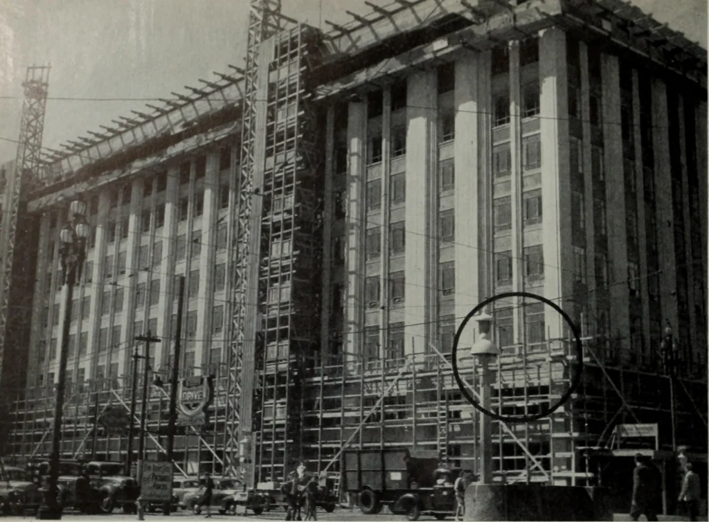 An illustration from Architect and engineer, 1905, leaf 369