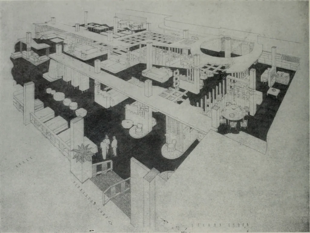 An illustration from Architect and engineer, 1905, leaf 411