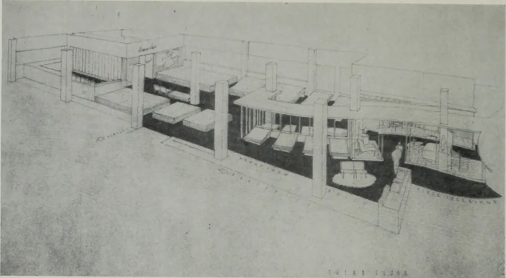 An illustration from Architect and engineer, 1905, leaf 413