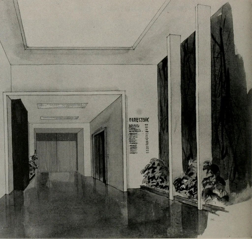 An illustration from Architect and engineer, 1905, leaf 409