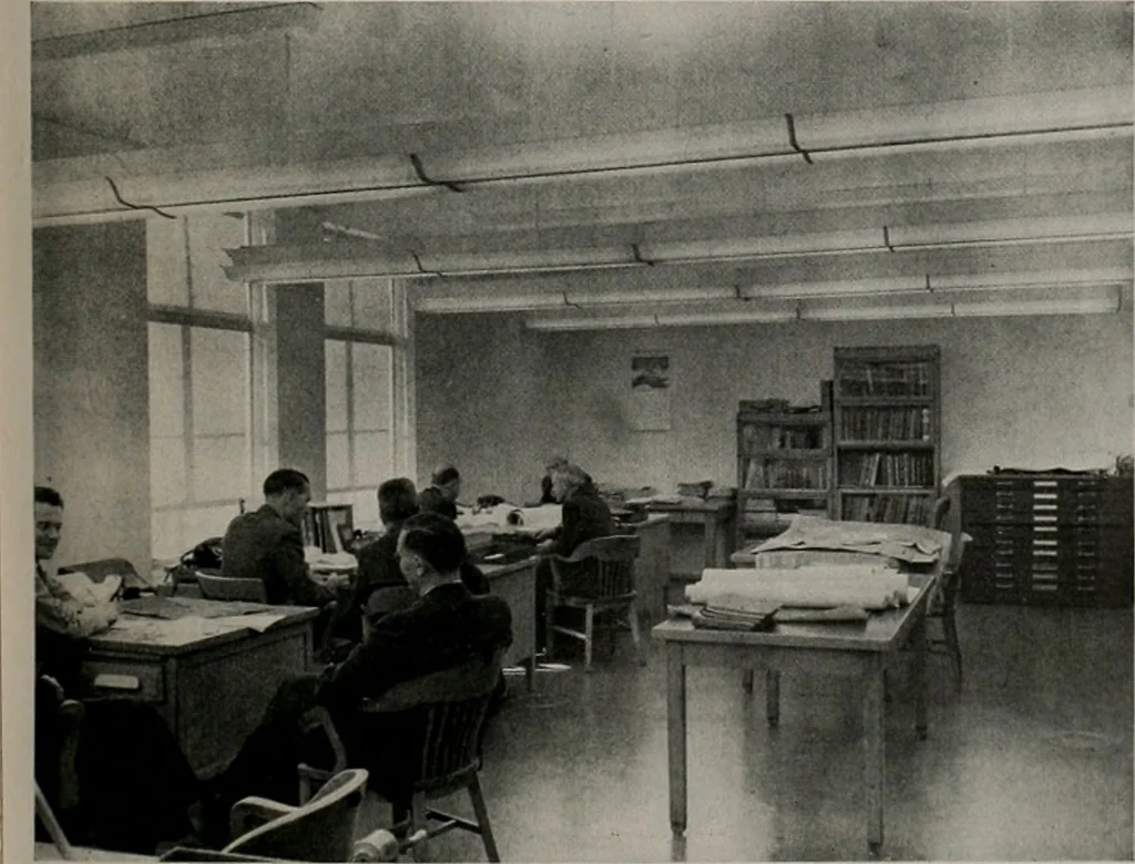 An illustration from Architect and engineer, 1905, leaf 124