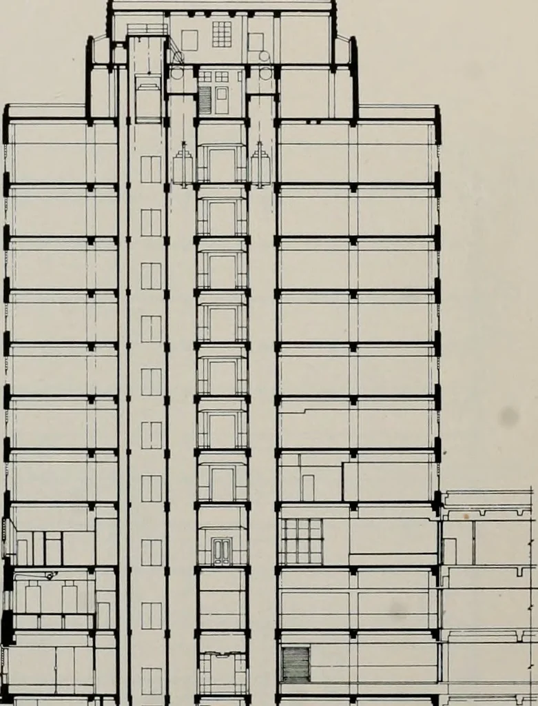 An illustration from Architect and engineer, 1905, leaf 71