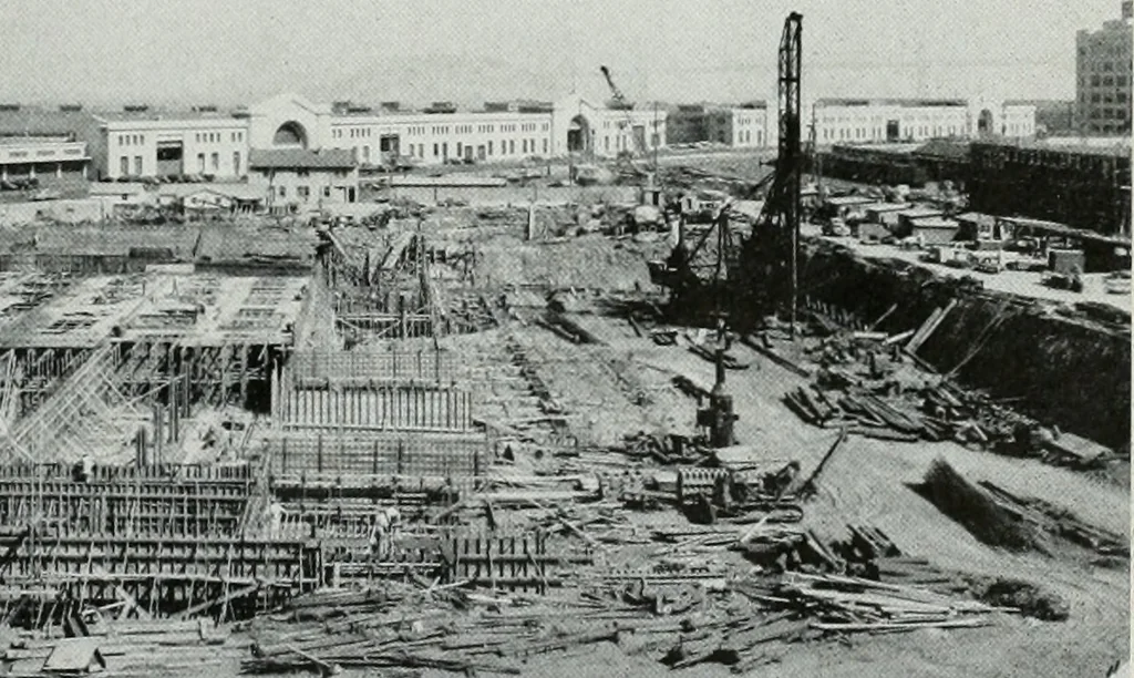 An illustration from Architect and engineer, 1905, leaf 132