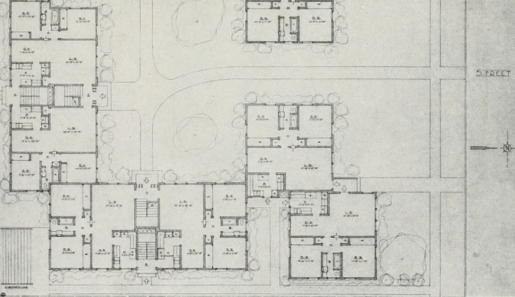 An illustration from Architect and engineer, 1905, leaf 212
