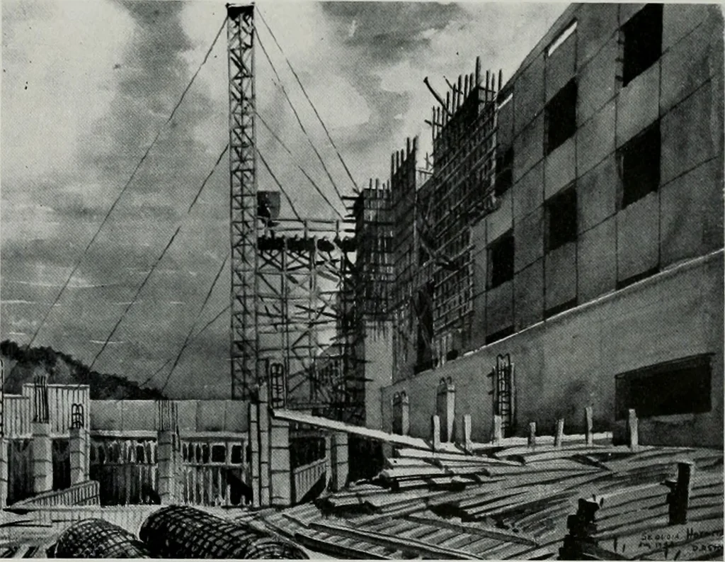 An illustration from Architect and engineer, 1905, leaf 18