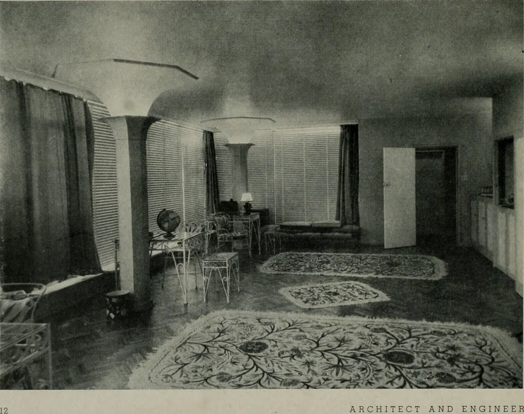An illustration from Architect and engineer, 1905, leaf 63