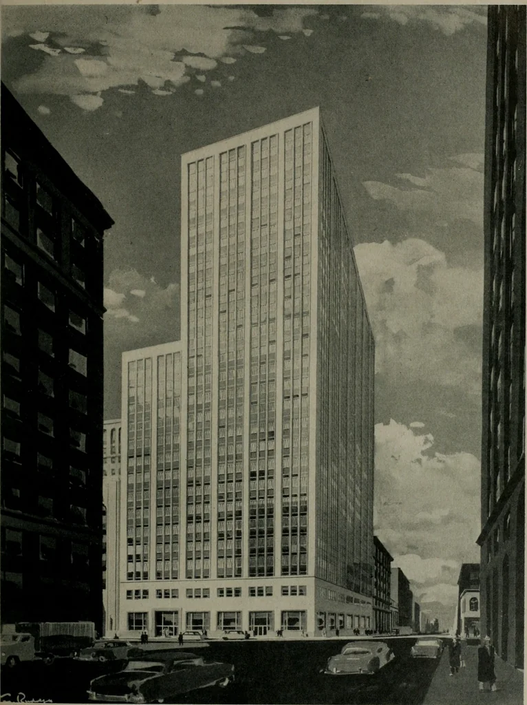 An illustration from Architect and engineer, 1905, leaf 258
