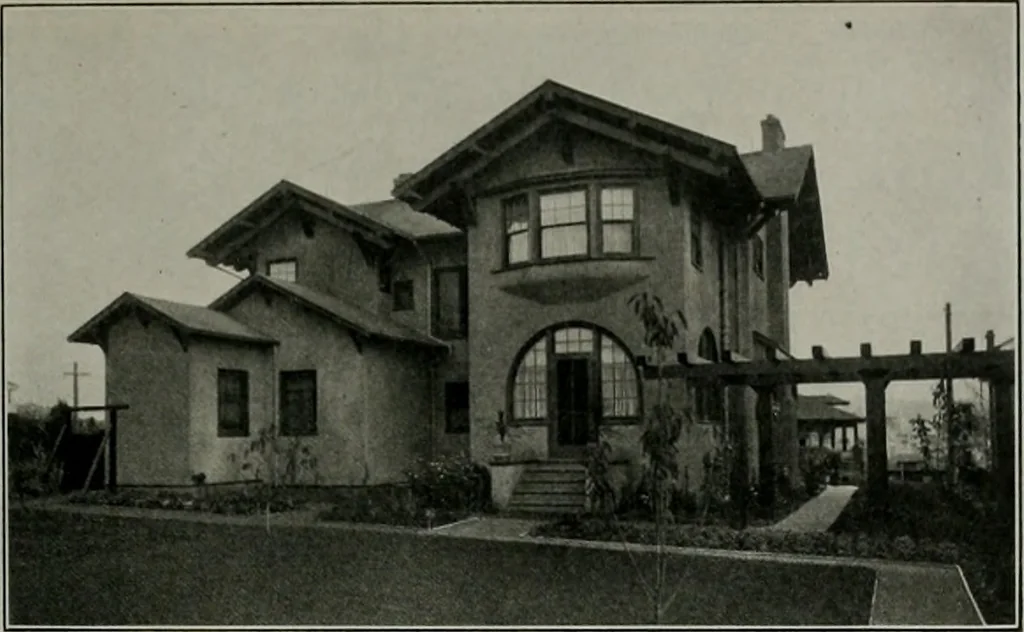An illustration from The Architect & engineer of California and the Pacific Coast, 1905, leaf 214