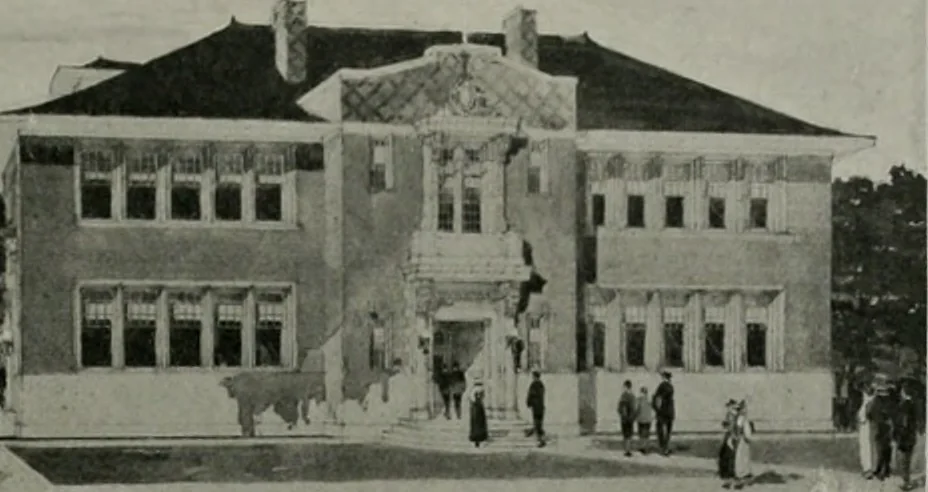 An illustration from The Architect & engineer of California and the Pacific Coast, 1905, leaf 228