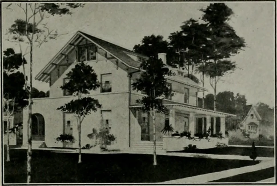 An illustration from The Architect & engineer of California and the Pacific Coast, 1905, leaf 242