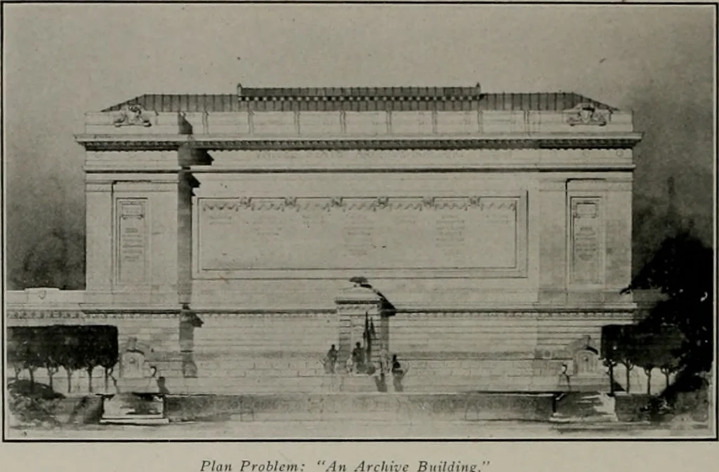An illustration from The Architect & engineer of California and the Pacific Coast, 1905, leaf 261