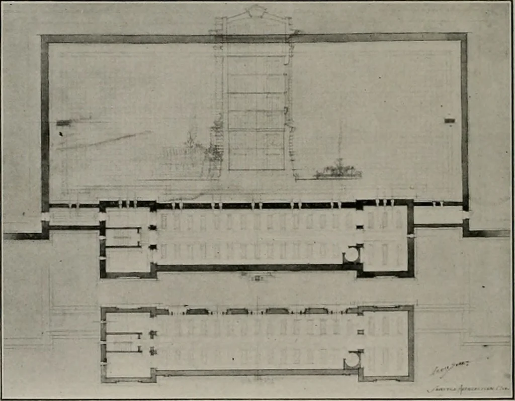 An illustration from The Architect & engineer of California and the Pacific Coast, 1905, leaf 261