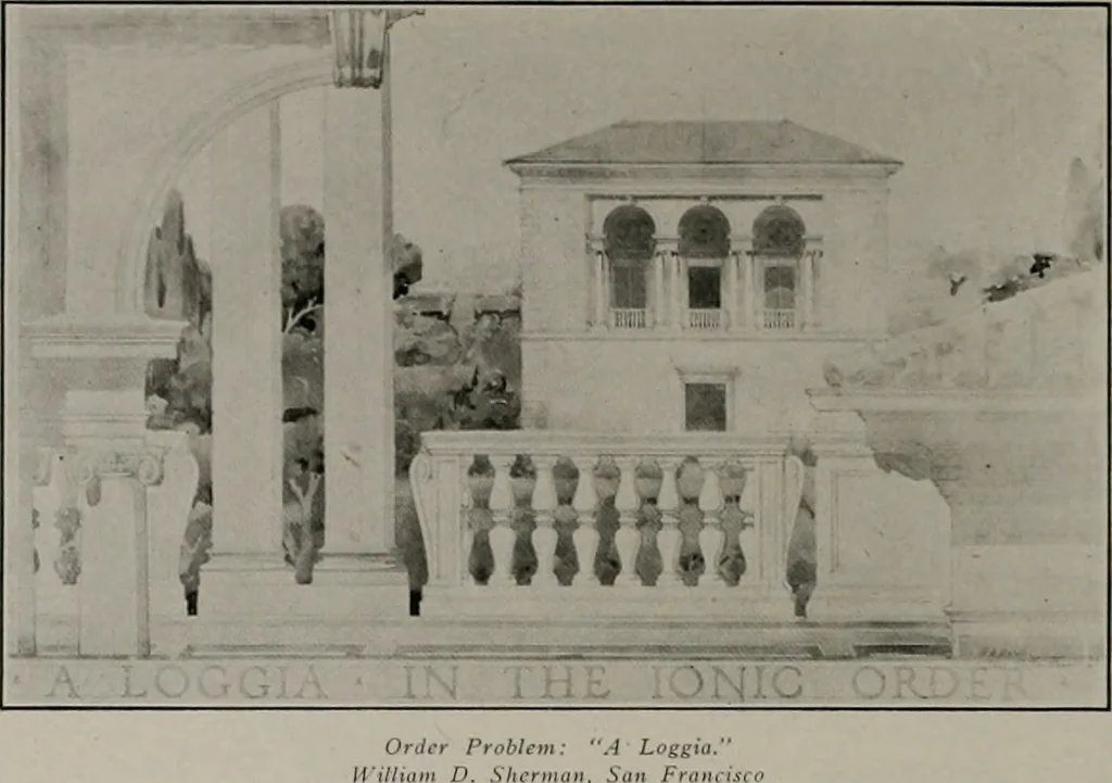 An illustration from The Architect & engineer of California and the Pacific Coast, 1905, leaf 263