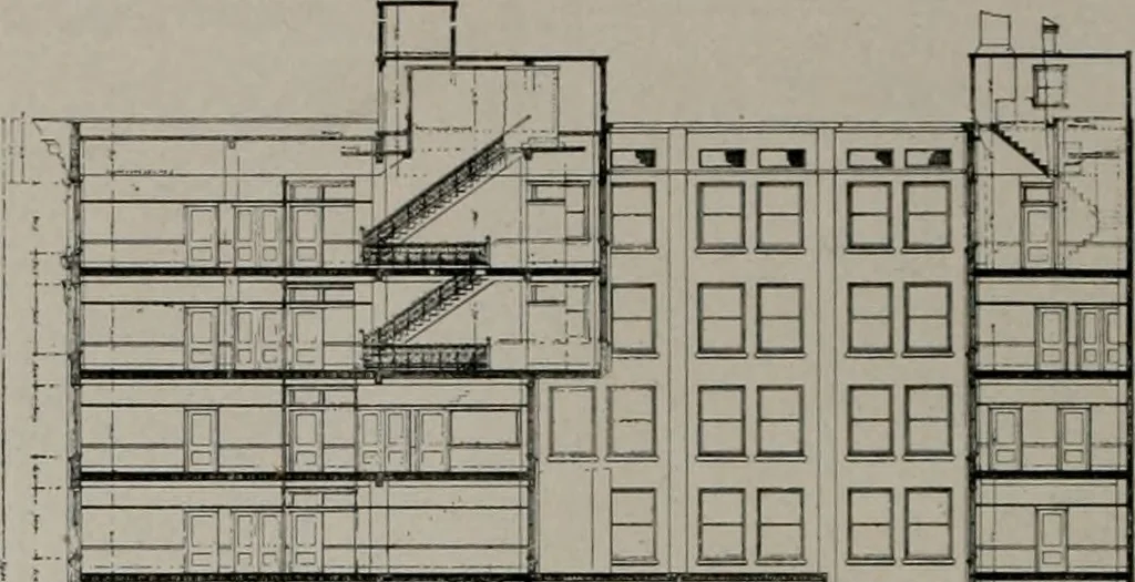 An illustration from The Architect & engineer of California and the Pacific Coast, 1905, leaf 371