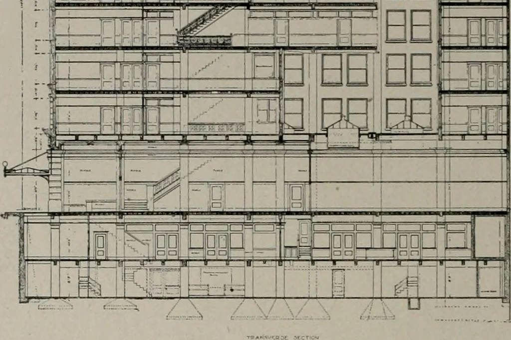 An illustration from The Architect & engineer of California and the Pacific Coast, 1905, leaf 371
