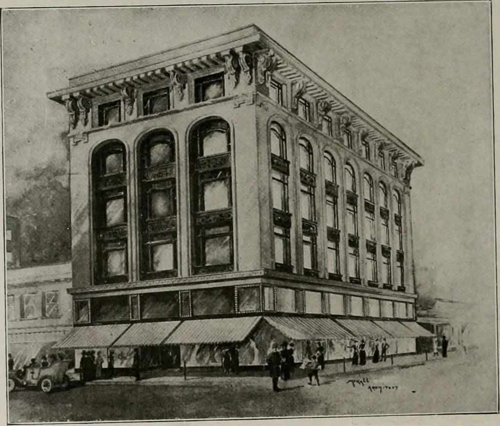 An illustration from The Architect & engineer of California and the Pacific Coast, 1905, leaf 387