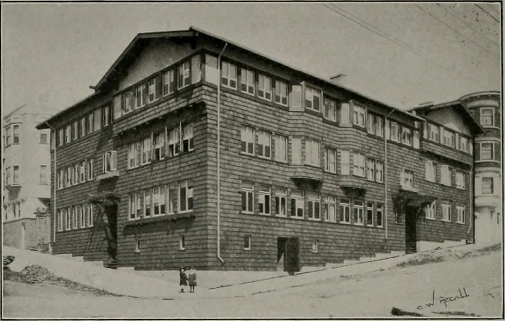 An illustration from The Architect & engineer of California and the Pacific Coast, 1905, leaf 389
