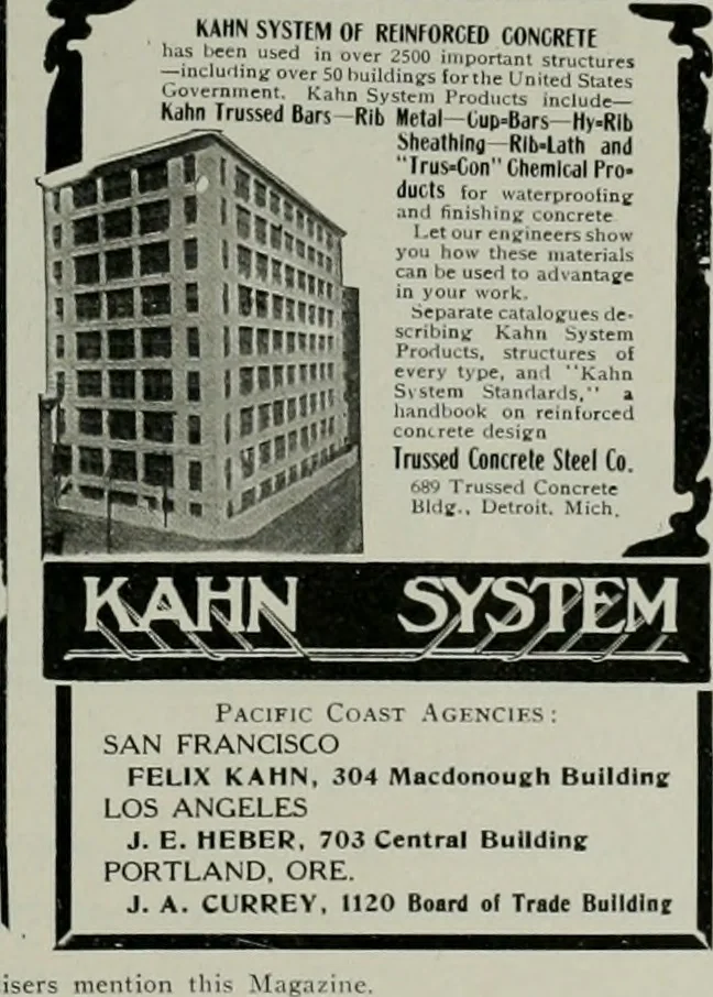 An illustration from The Architect & engineer of California and the Pacific Coast, 1905, leaf 452