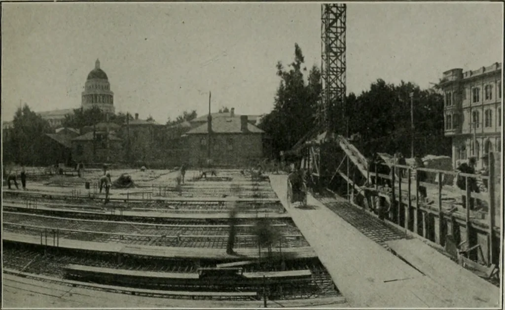 An illustration from The Architect & engineer of California and the Pacific Coast, 1905, leaf 46