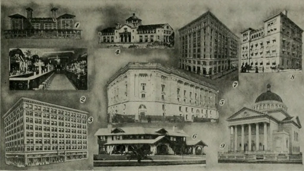 An illustration from The Architect & engineer of California and the Pacific Coast, 1905, leaf 490
