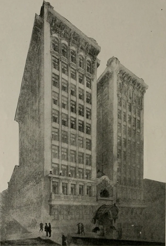 An illustration from The Architect & engineer of California and the Pacific Coast, 1905, leaf 55
