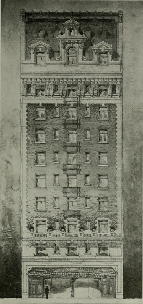 An illustration from The Architect & engineer of California and the Pacific Coast, 1905, leaf 60