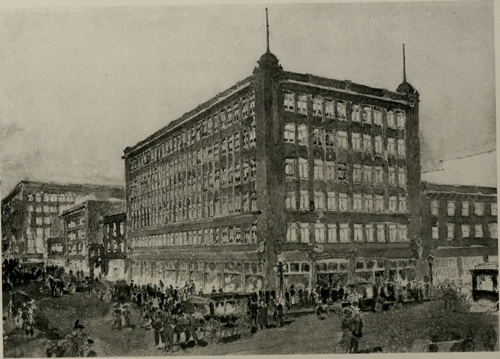 An illustration from The Architect & engineer of California and the Pacific Coast, 1905, leaf 61