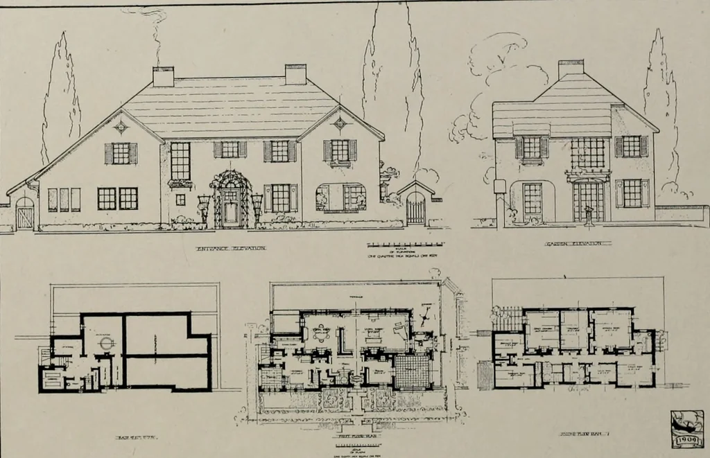An illustration from The Architect & engineer of California and the Pacific Coast, 1905, leaf 75