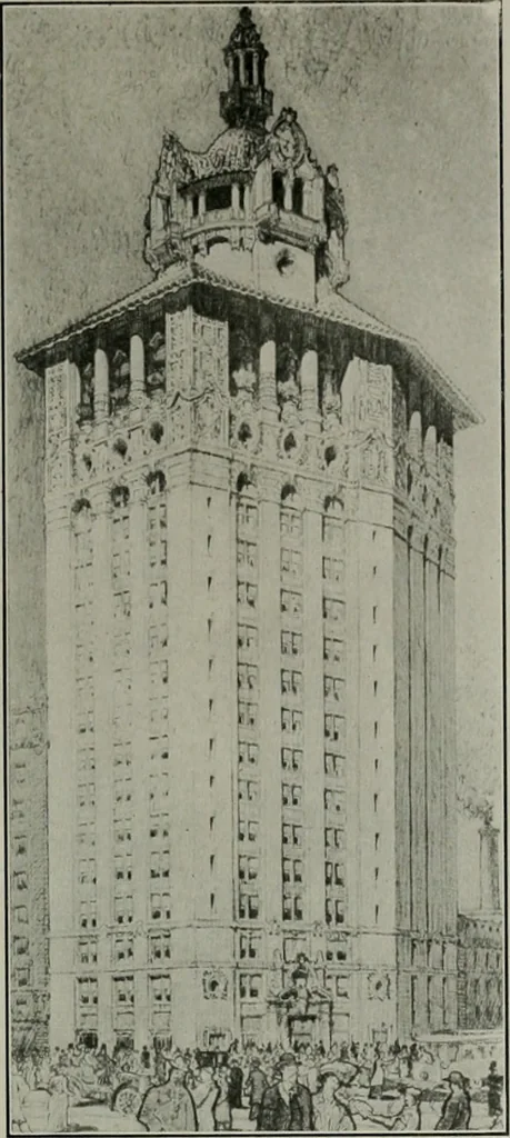 An illustration from The Architect & engineer of California and the Pacific Coast, 1905, leaf 8