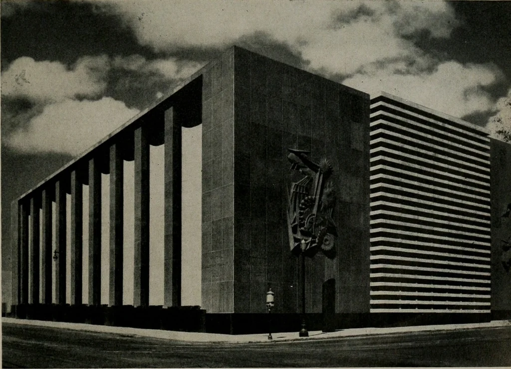 An illustration from Architect and engineer, 1905, leaf 158