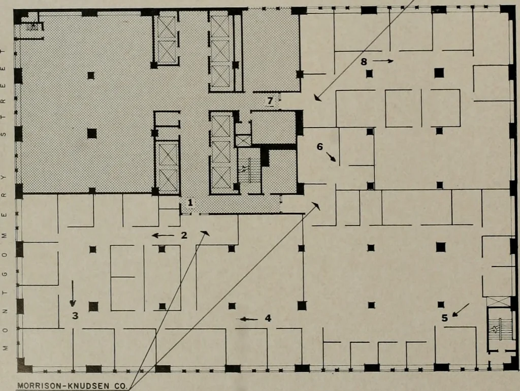 An illustration from Architect and engineer, 1905, leaf 19
