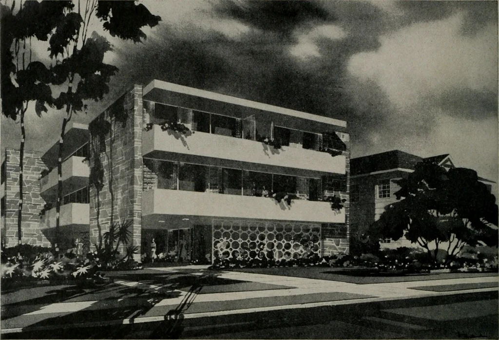 An illustration from Architect and engineer, 1905, leaf 321